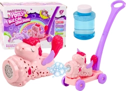 Mașină de bule de săpun Ride-on Unicorn Lumini Sunete Roz