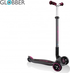 Trotinetă tristradă pentru copii Globber Master Prime black / neon pink