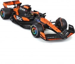 bburago 1:24 mclaren mcl38 2024 oscar piastri în vitrină de protecție