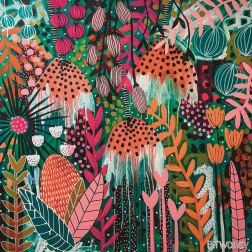 Puzzle pătrat HEYE Flowery – strălucirea rubinie a soarelui, 1000 piese