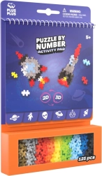 Plus-Plus Activity spațiu – set de construcție creativ 2D/3D