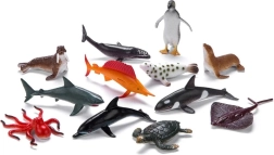 Faunica animale ale mărilor și oceanelor – set de 12 figurine