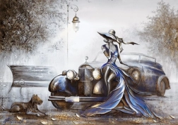 Puzzle Doamnă în albastru 1000 piese MAGNOLIA