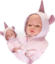 Antonio Juan păpușa clipitoare bebeluș cu sunete și corp moale - 37 cm