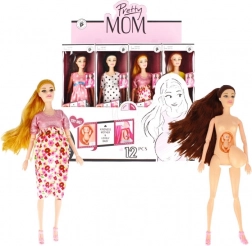 Păpușă însărcinată cu bebeluș 29 cm