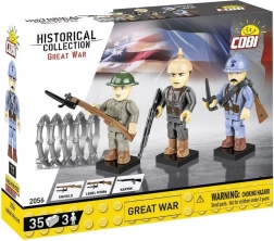 Set construcție Marele Război 3 figurine 35 piese