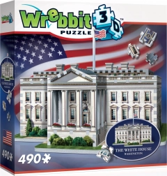 Puzzle 3D Casa Albă de la WREBBIT, 490 piese
