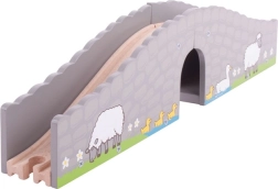 Pod lung wooden farm pentru căi ferate miniaturale