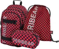 Set școlar BAAGL Skate TERIBEAR – rucsac, penar și săculeț