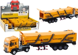 Model Camion de Construcții 1:24 cu Lumini și Sunete - Galben