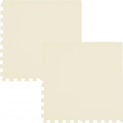 Covoraș din spumă HUMBI 120 × 60 cm, puzzle mari impermeabile, crem, 2 piese