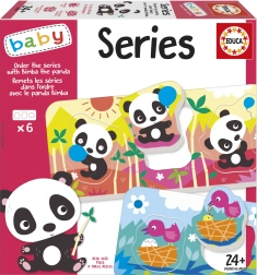 Educa Baby joc de potrivire Panda Bimba și prietenii, 6 puzzle-uri a câte 3 piese