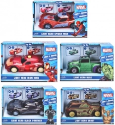 mașinuță Marvel 1:32 cu lumină și sunet, mix modele