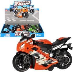 Motocicletă de curse colorată – jucărie pentru copii 14 cm