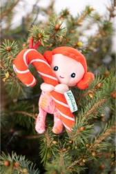 Spiriduș de Crăciun cu baston de zahăr Lilliputiens