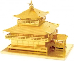 Set de construcție metalică puzzle 3D Templul Kinkaku-ji Auriu