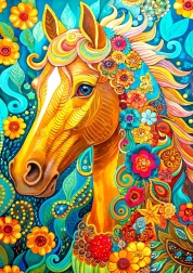 Puzzle Coamă înflorită 1000 piese