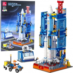 Set de construcție stație spațială cu rachetă, 668 piese