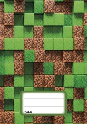 Caiet A5 cu linii Pixel Cubes