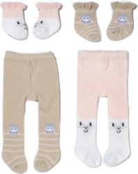 Ciorapi pantalon și șosete BABY born cu motiv de oi pentru păpuși de 43 cm - 1 bucată