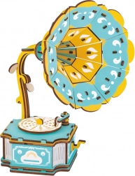 woodcraft puzzle 3D din lemn gramofon