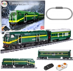 Set trenuleț RC electric cu vagoane și șine, 2086 piese