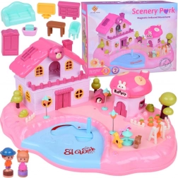 Căsuță interactivă magnetică SCENERY PARK cu lumină și sunete