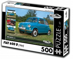 Puzzle auto retro Fiat 600 D (1964) 500 piese