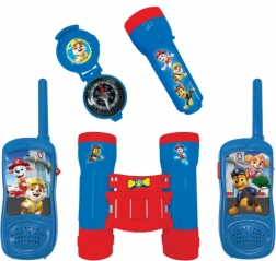 Set de aventură Paw Patrol cu stații de emisie-recepție, binoclu și busolă