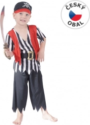 Costum de carnaval pirat pentru copii 92-104 cm