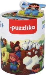 Puzzlika fabricarea blugilor – puzzle narativ educativ pentru copii, 15 piese