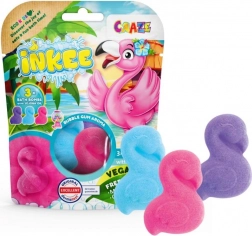 Inkee bombe efervescente de baie Flamingo 3×55 g
