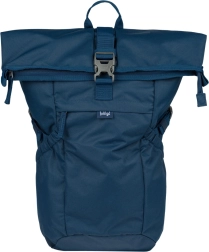 baagl roll navy grs – rucsac urban impermeabil 29 l cu buzunar căptușit pentru laptop