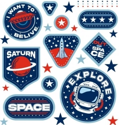 Autocolante termotransfer spațiale