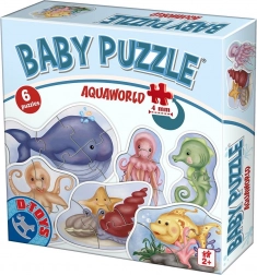 D-Toys baby puzzle Lumea subacvatică 6 în 1 (2–5 piese)
