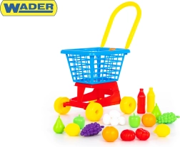 Cărucior de Cumpărături cu Alimente