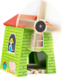 moară de vânt din lemn pentru trenulețe Bigjigs Rail