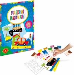 Picturi în nisip - Barcă, mașină