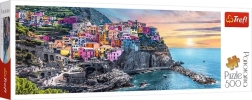 Puzzle panoramice 500 piese Vernazza la apus, Italia