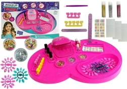 Set pentru manichiură cu lampă UV și lacuri