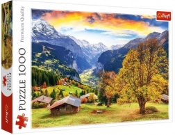 Puzzle 1000 piese – pitoresc sat alpin Trefl