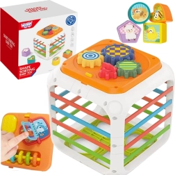 Cub educativ Woopie Sorter 4în1 forme 18m+
