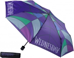 Umbrelă pliabilă cu motiv Wednesday