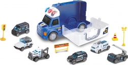 Mașină de poliție cu efecte și 6 mașinuțe