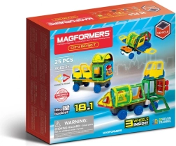 Set Cuburi Magnetice City Go 25 bucăți