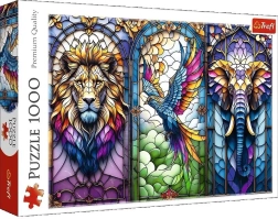 Puzzle Vitraliu: animale – 1000 de piese