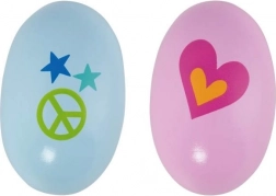 Maracas din lemn în formă de ou – stil retro anii ’60