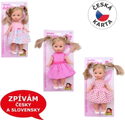 Păpușă cu sunet ceh, 3 culori