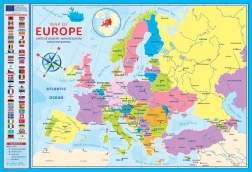 EUROGRAPHICS puzzle Harta Europei 200 piese