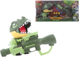 Set de tragere cu dinozaur și bile pe baterii